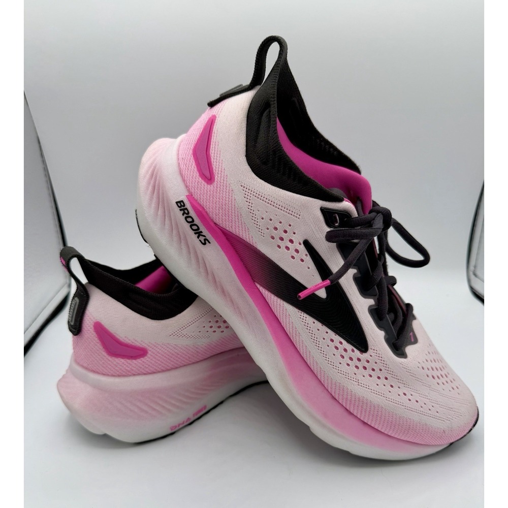 Brooks Glycerin 23 GTS Pink Black Running Shoes Women's Size 9.5 Athletic - Picture 2 of 9